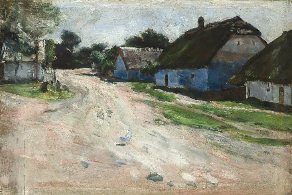 Road at Bronowice, by Aleksander Gierymski, oil, 1898