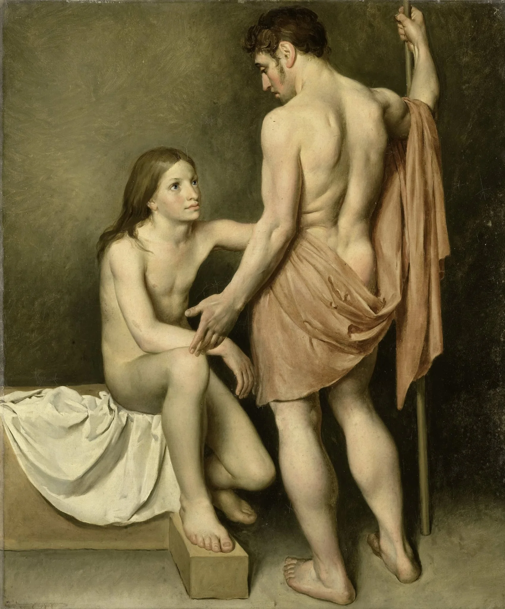 Academic Study of a Man and a Woman, detail