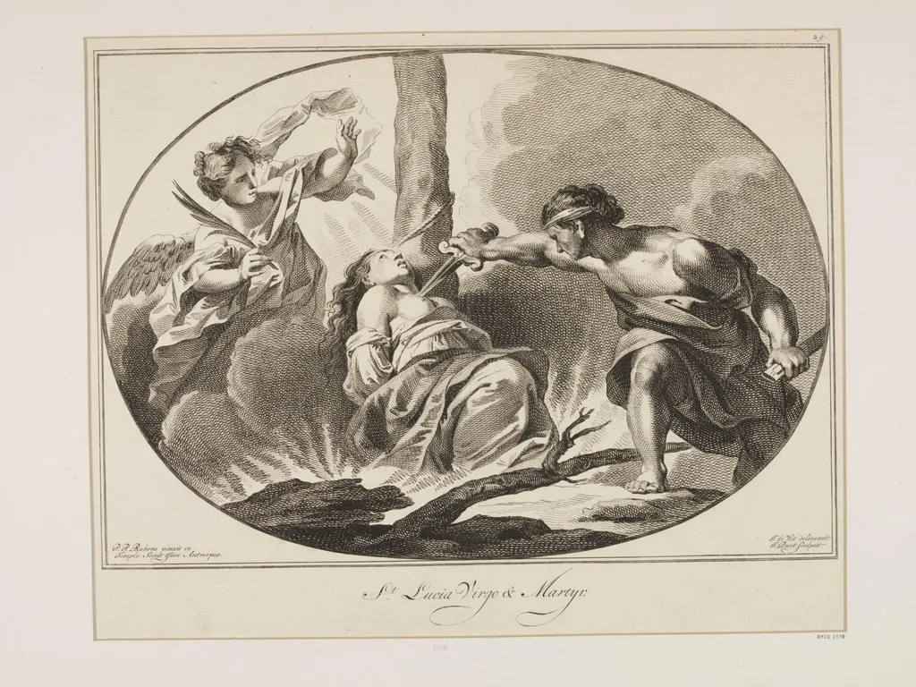 St. Lucia, Virgin and Martyr, by Jan Punt, 1750