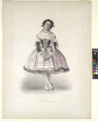 Mlle Cassegrain, dans Marco Spada, by Marie-Alexandre Alophe, 1860
