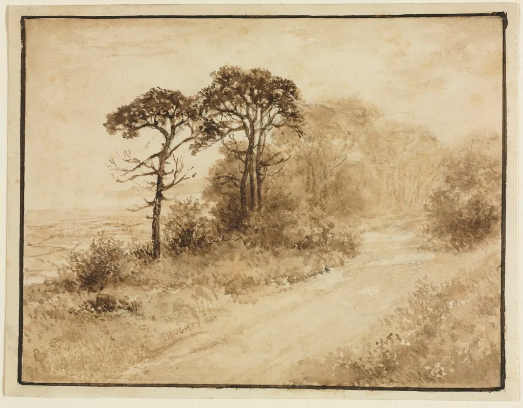 Landscape with Winding Road, by Thomas Doughty, 1833