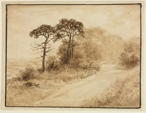 Landscape with Winding Road, by Thomas Doughty, 1833