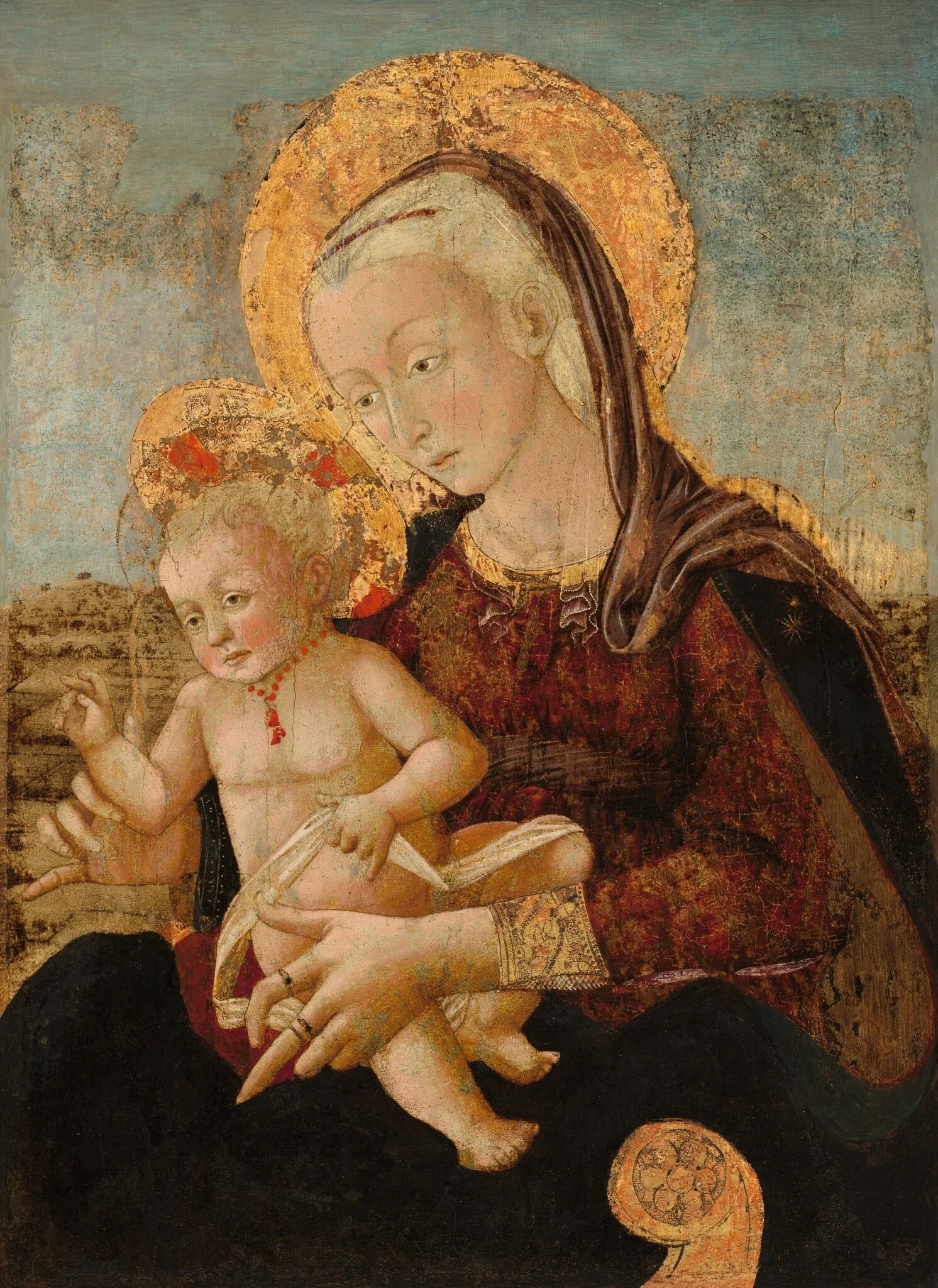 Madonna and Child, detail