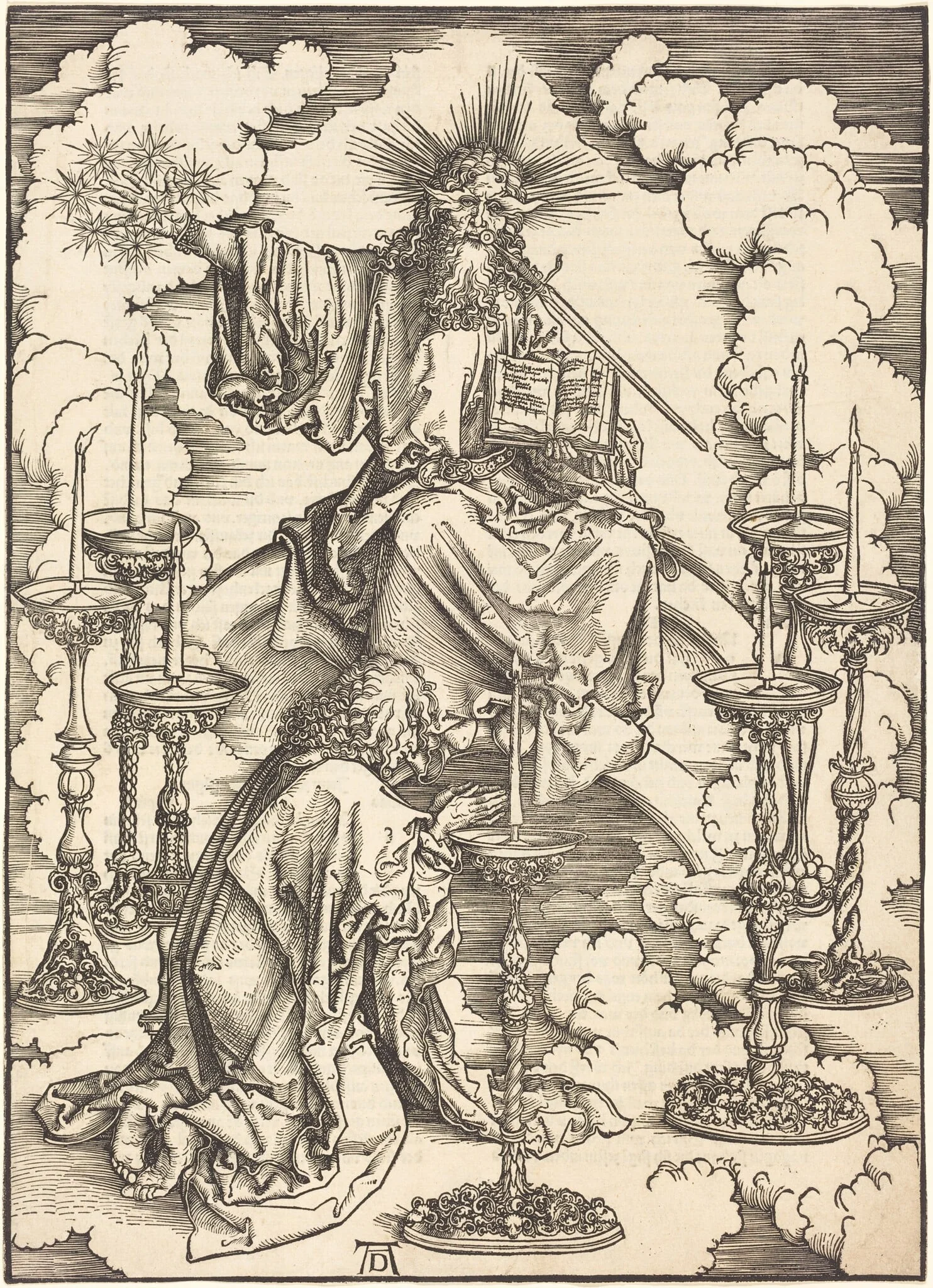 The Vision of the Seven Candlesticks, detail