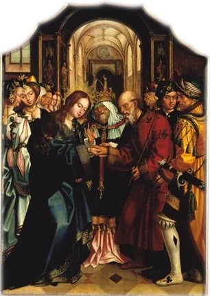 Casamento da Virgem, detail