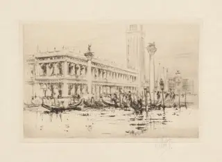 The Venice Set: The Library of St. Mark’s, by William Walcot, 1920