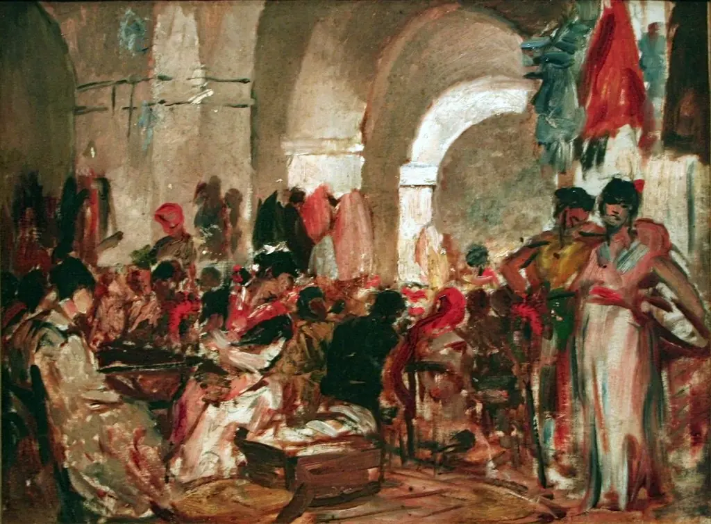 Cigar Makers in Sevilla, by Constantin Meunier, oil, 1892