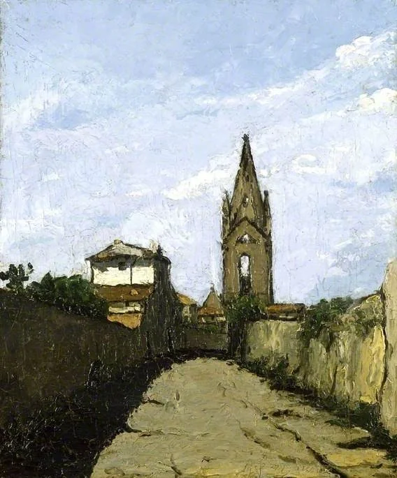 L'eglise du village, detail