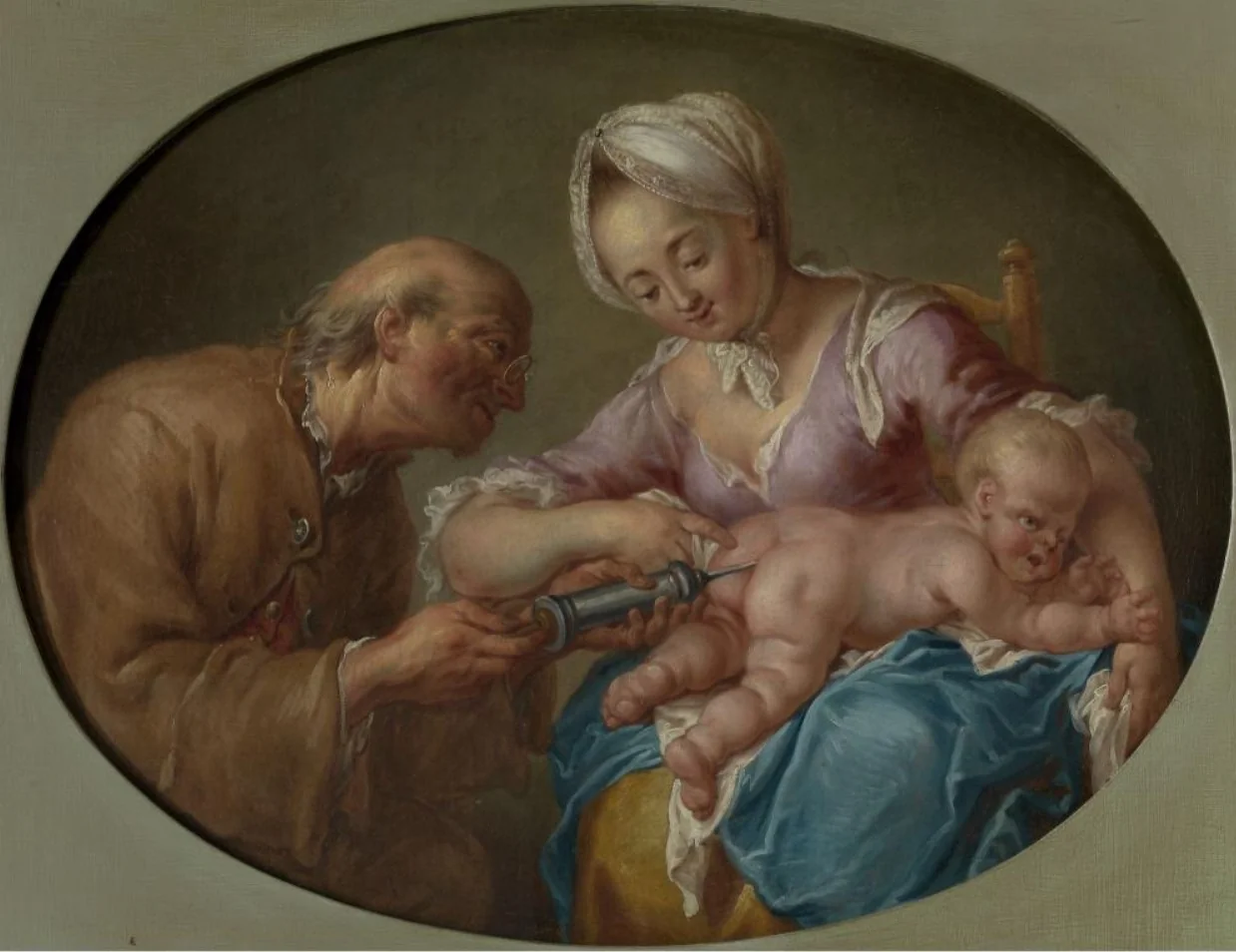 The enema, detail