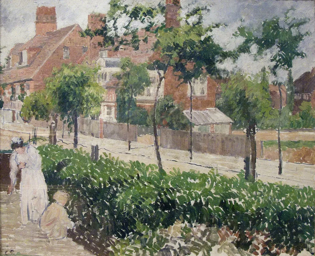 Bath Road, London, (sketch), by Camille Pissarro, oil, 1899