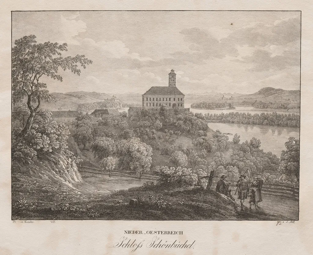 Nieder-oesterreich, Schloss Schöbüchel, by Jakob Alt, 1839