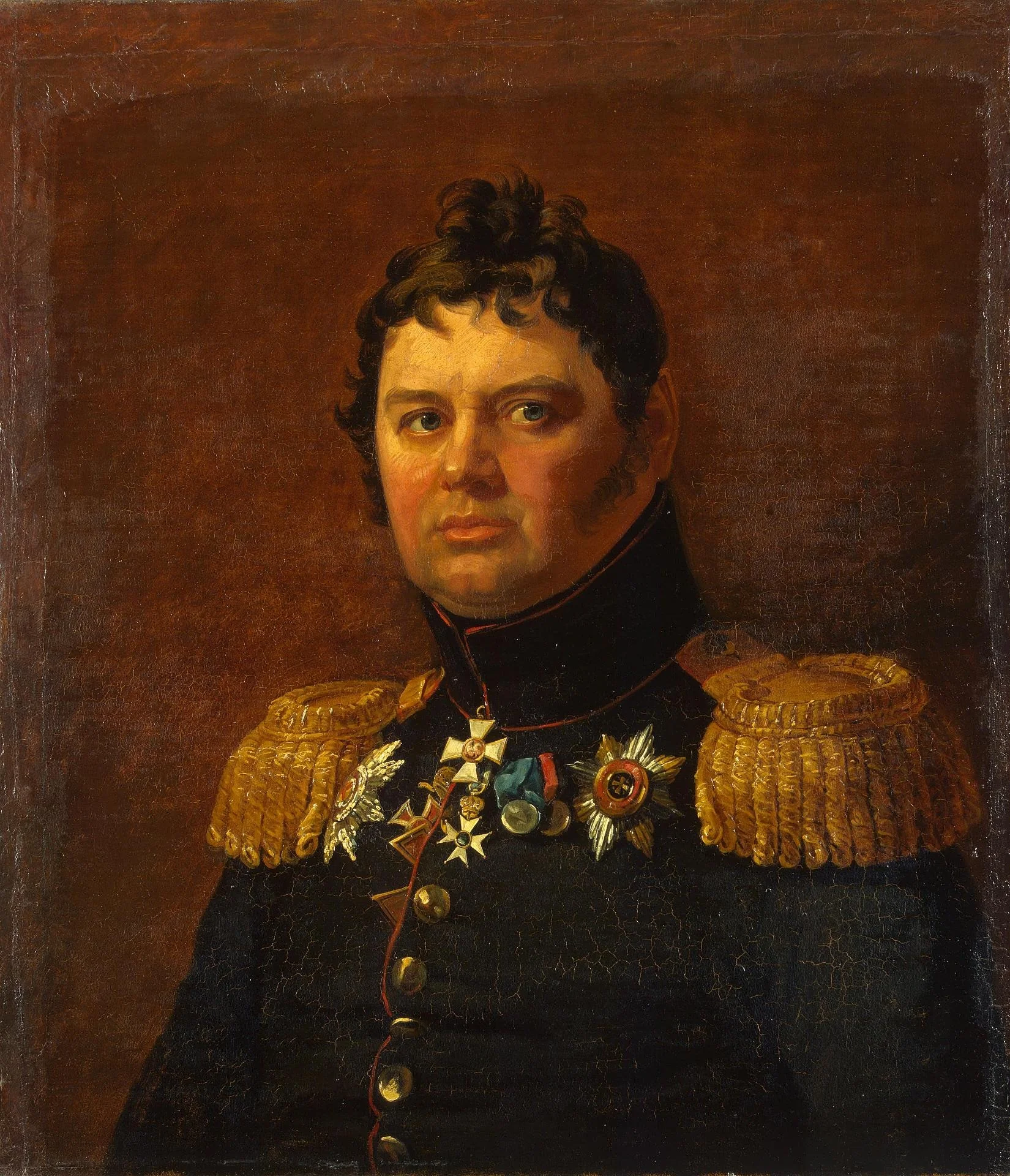 Portrait of Karl F. Loevenstern (1770/71-1840), detail
