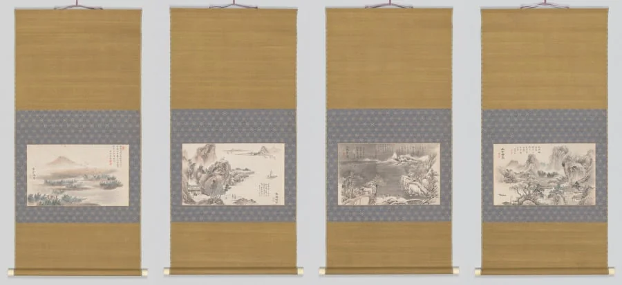 Four Motifs from the Eight Views of Xiao-Xiang, detail