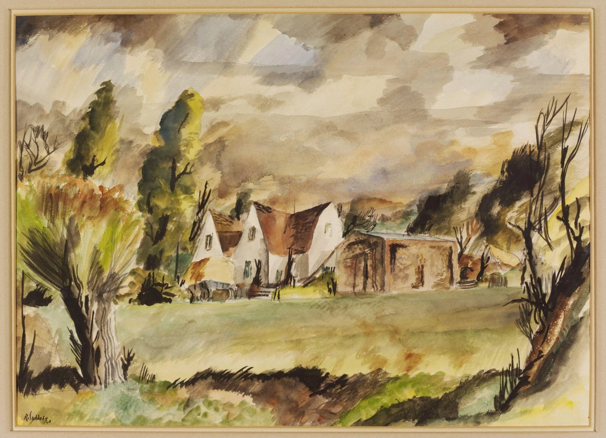 Farm at Bulmer Tye, detail