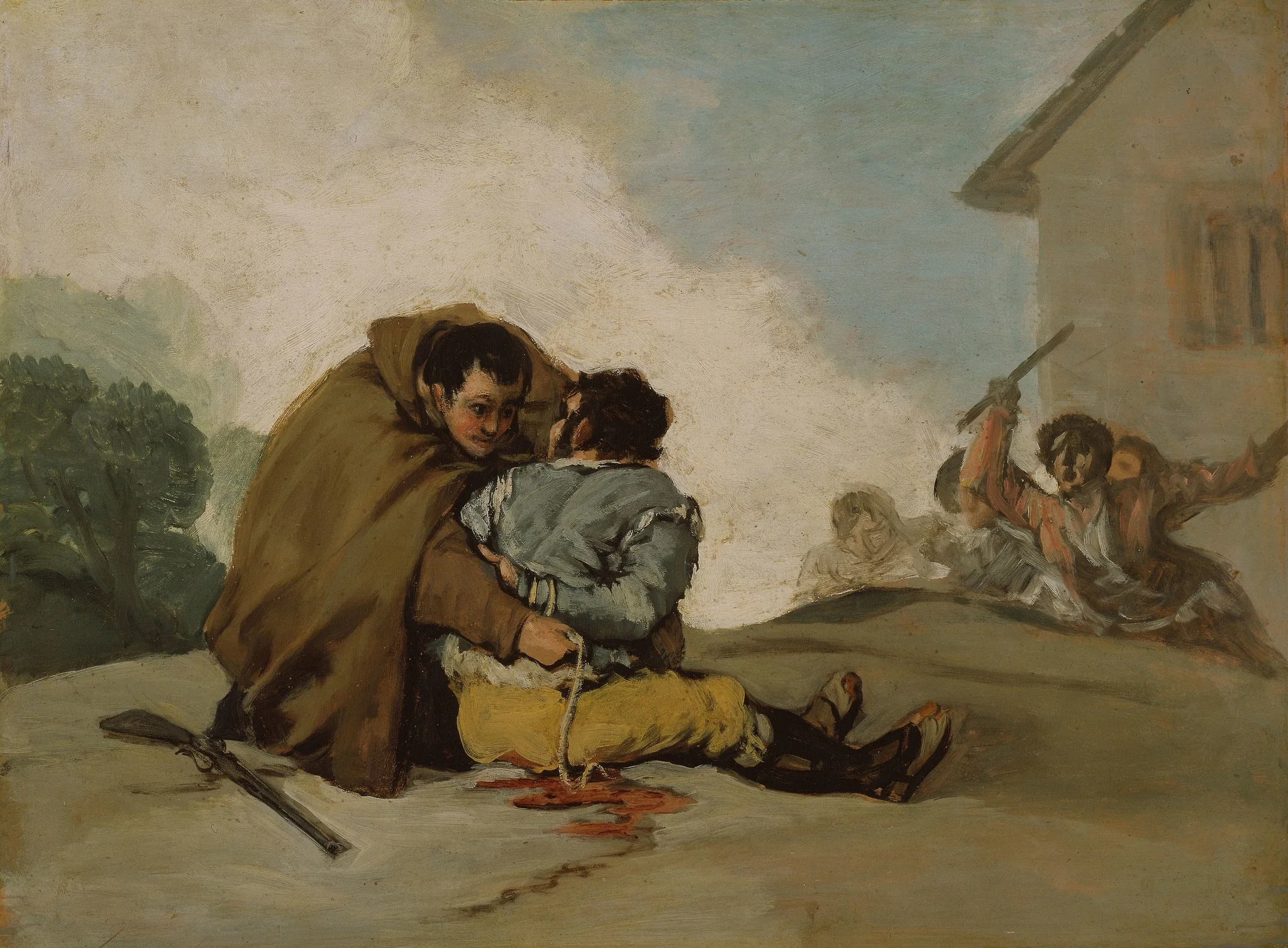 Friar Pedro Binds El Maragato with a Rope, detail