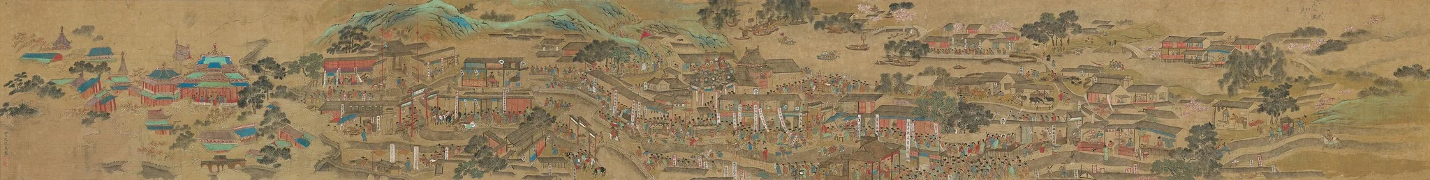 The Bustling and Hustling of Nanjing, detail