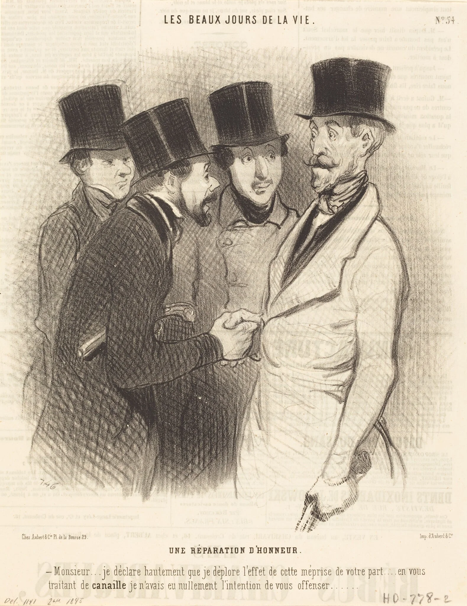 Une Réparation d'honneur, detail