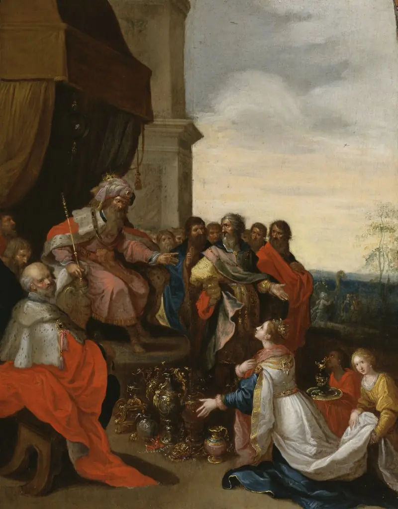 King Solomon Receiving the Queen of Sheba, by Frans Francken the Younger, oil, 1620