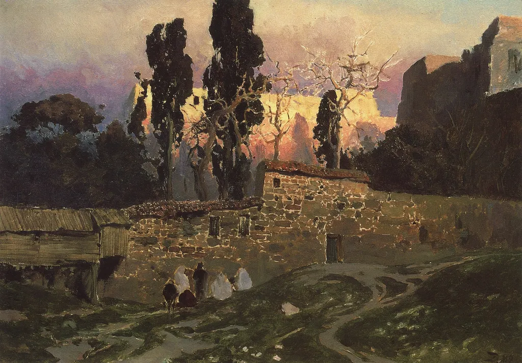 Konstantinopolis, Eski-Saray matela, by Vasily Polenov, oil, 1892