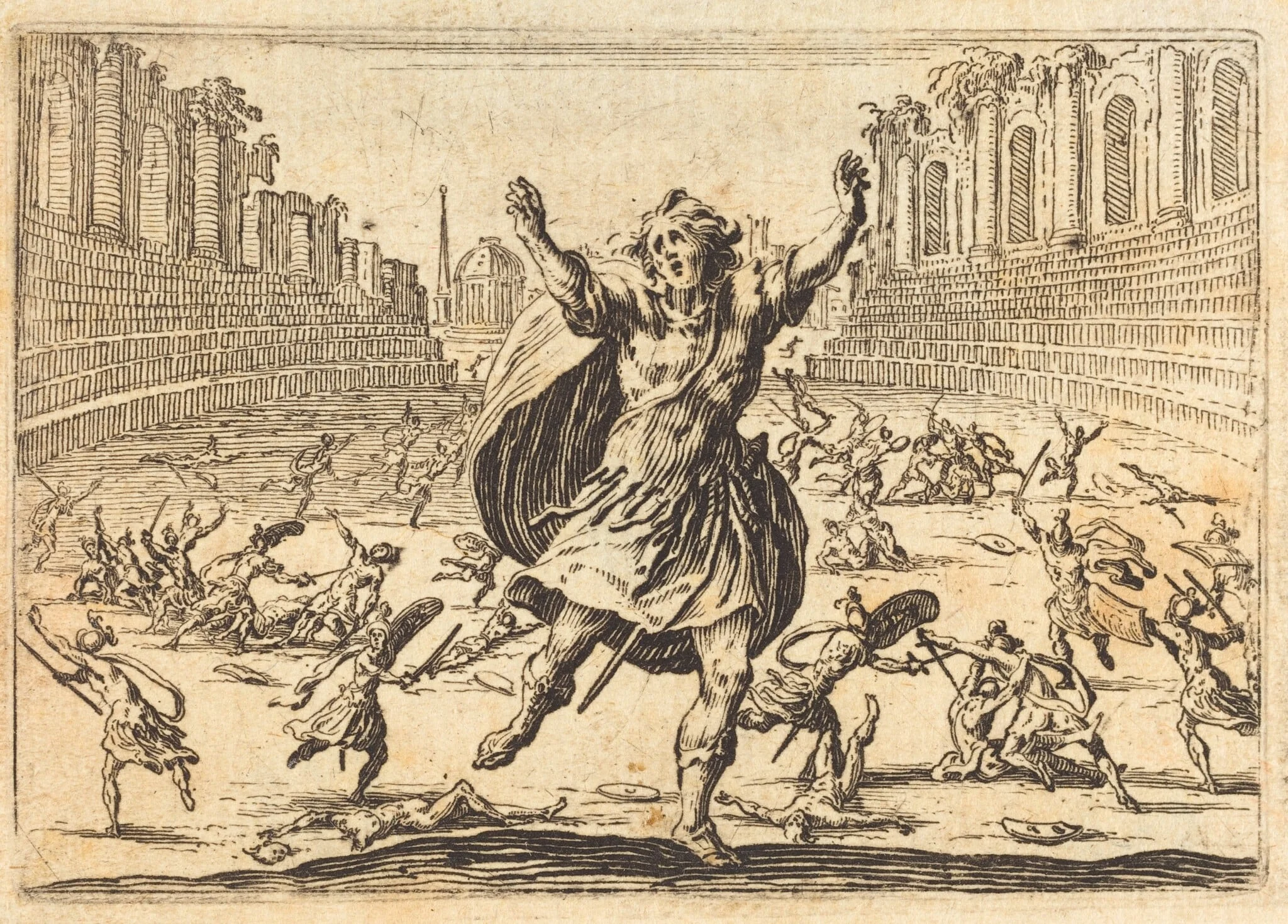Skirmish in a Roman Circus, detail