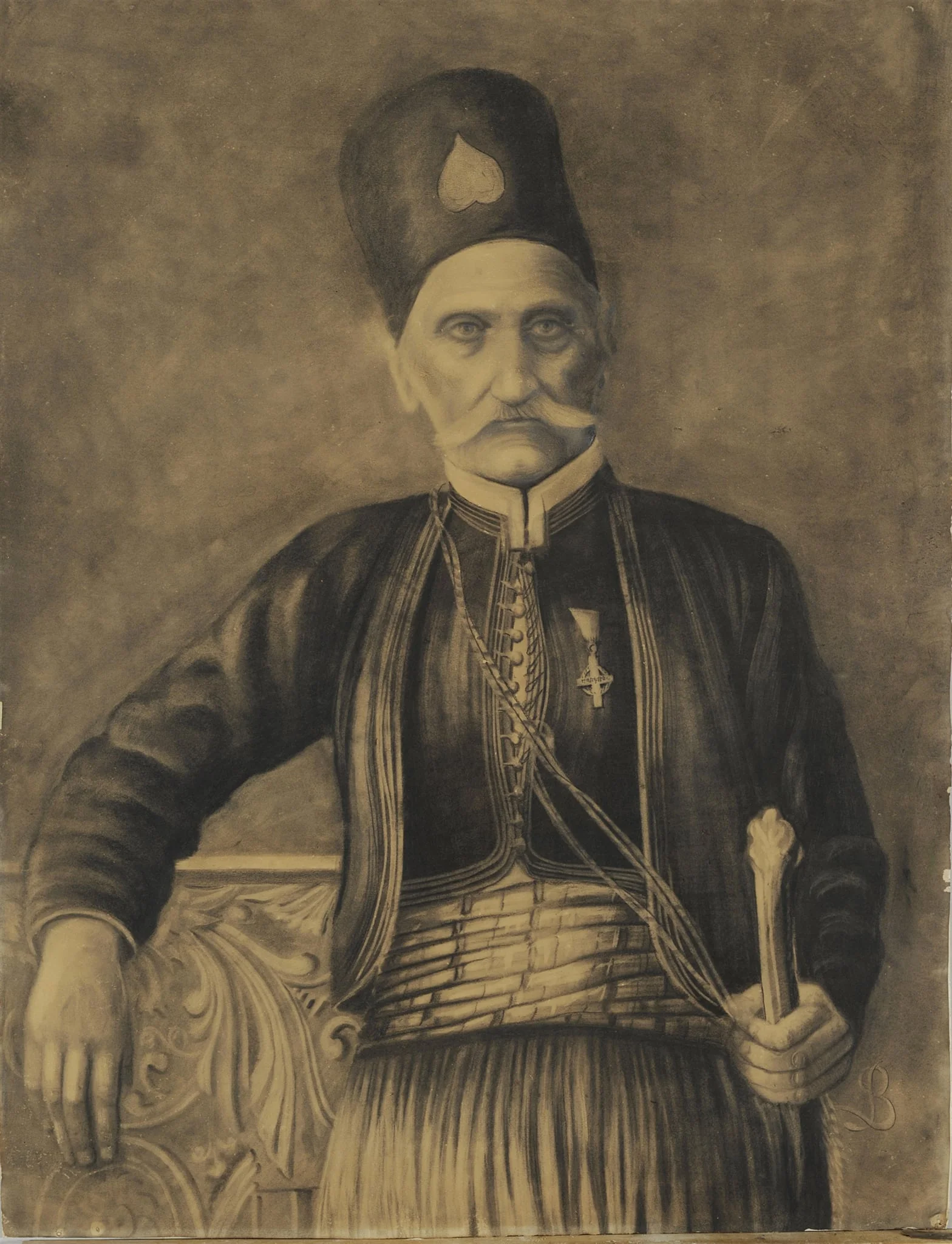 Προσωπογραφία Αγωνιστή του 1821, detail