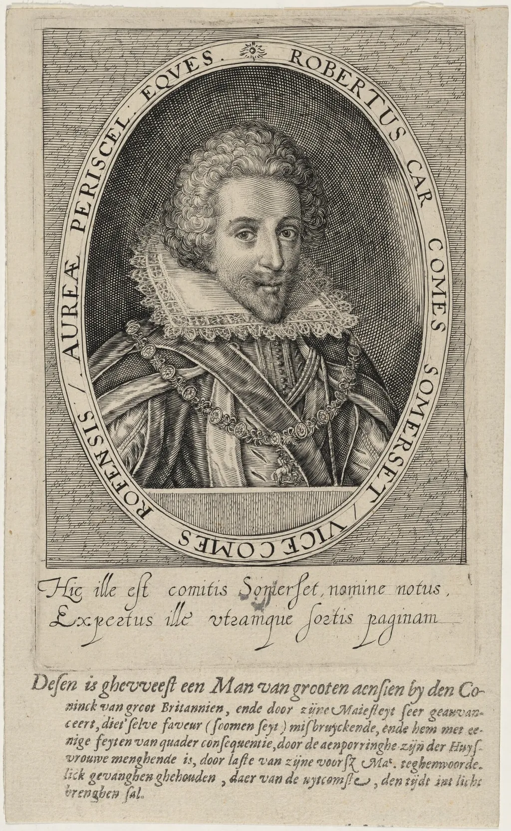 Robert Carr, Earl of Somerset, by Andries Jacobsz Stock, ink, 1614