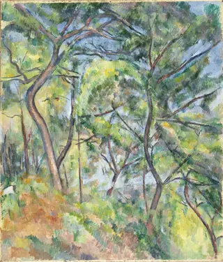 Undergrowth, by Paul Cézanne, oil, 1897