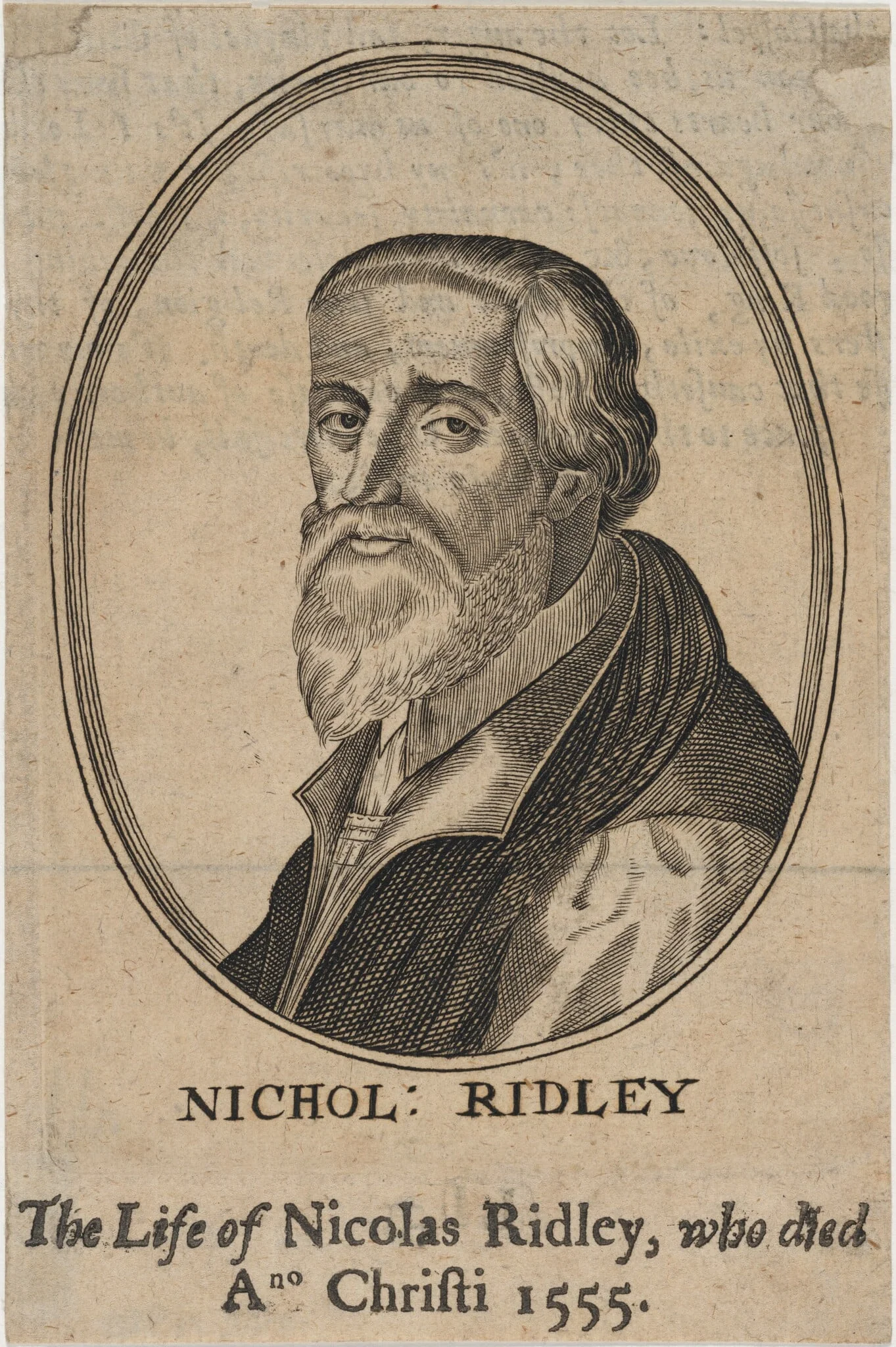 Nicholas Ridley, D.D., Bishop of London, Martyr, detail