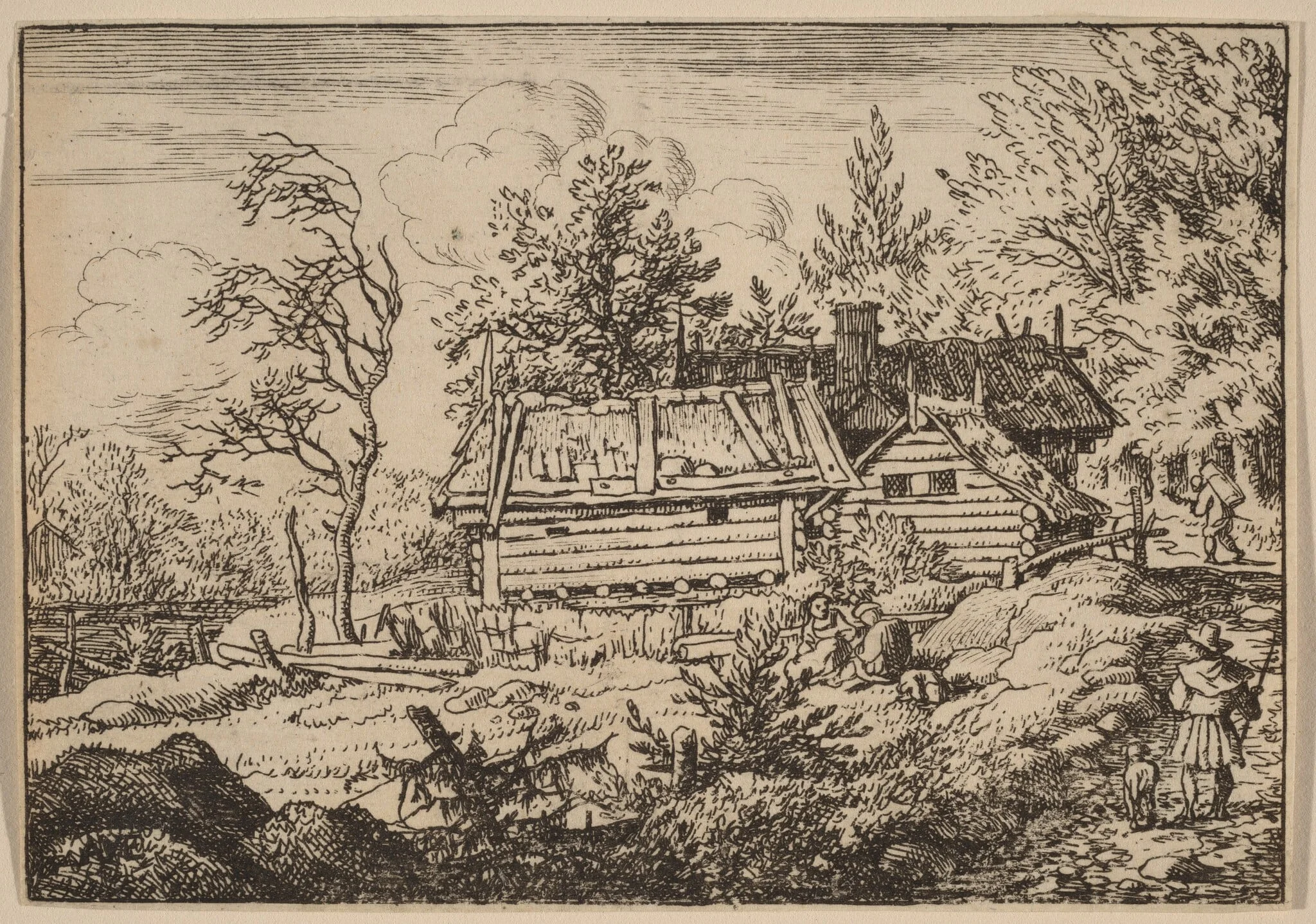 Pilgrim with a Dog, detail