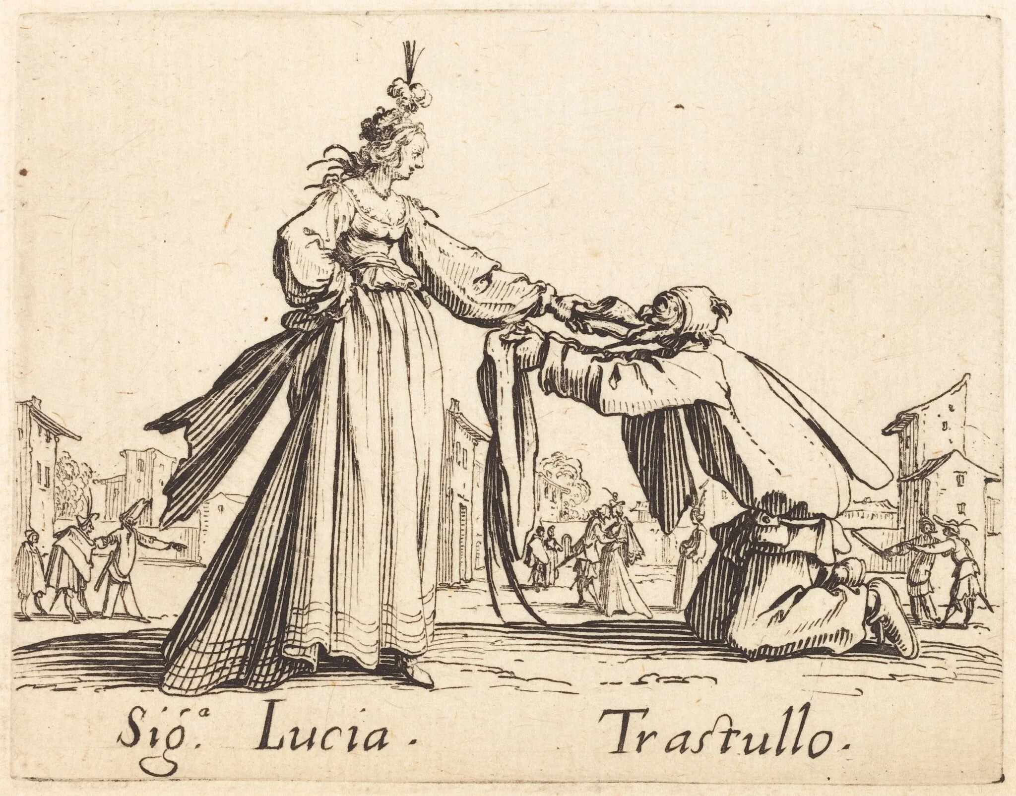Signa. Lucia and Trastullo, detail