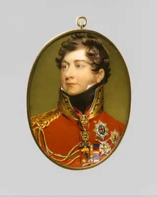 George IV (1762–1830) as Prince Regent, after Lawrence, by Henry Bone, unspecified, 1816