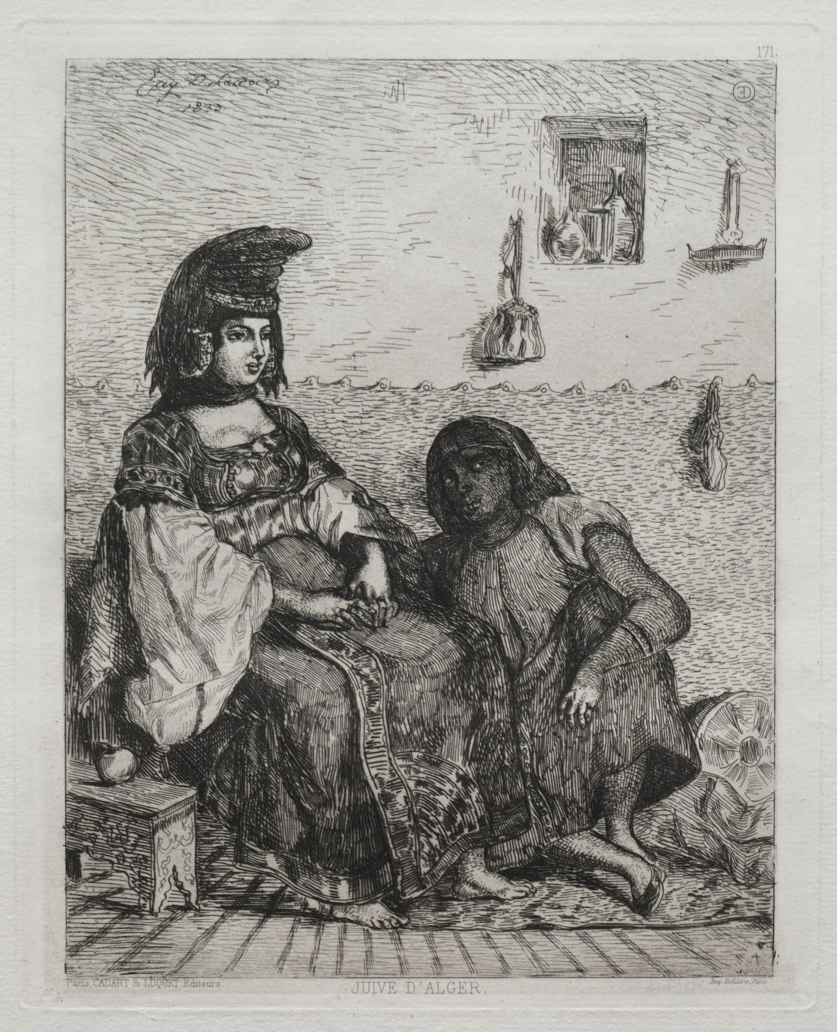 Jewish Woman of Algiers, detail