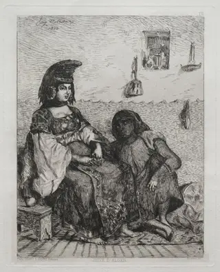 Jewish Woman of Algiers, by Eugène Delacroix, 1833