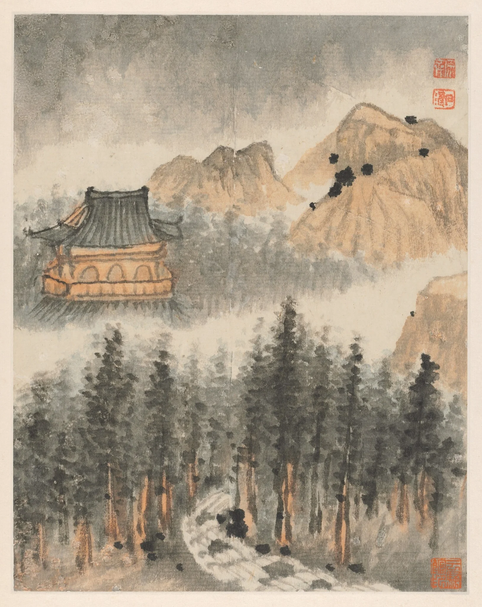 Reminiscences of Qinhuai River, detail