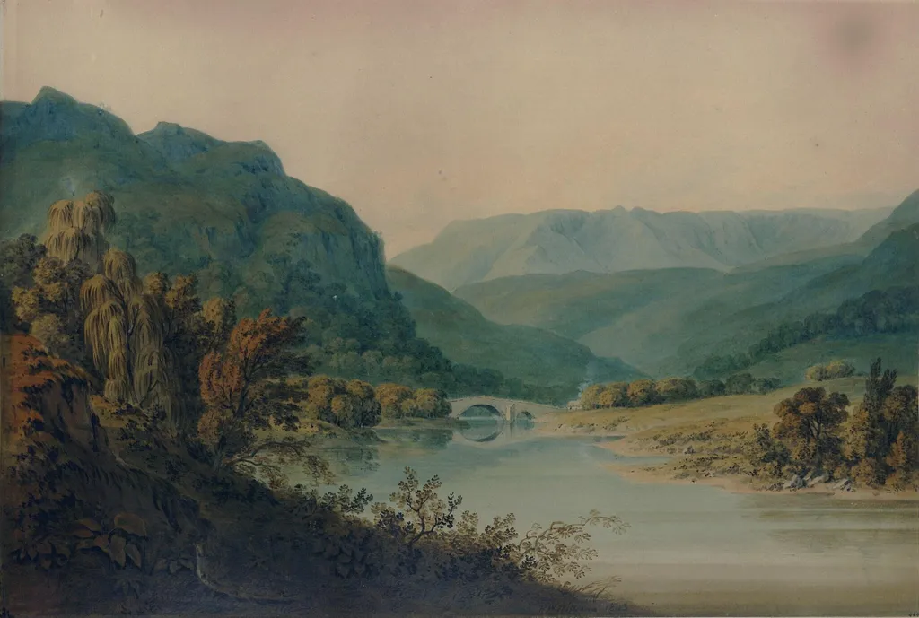 View of Braemar, by Hugh William Williams, watercolor, 1773