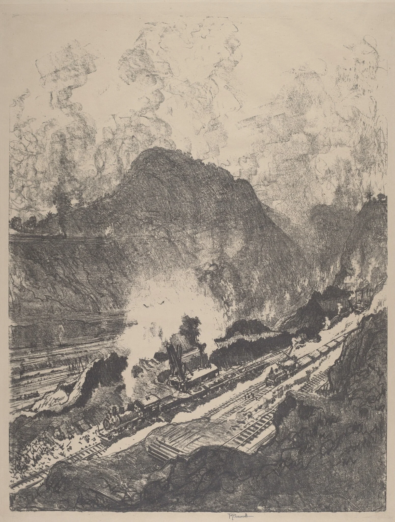 The Cut from Culebra, detail