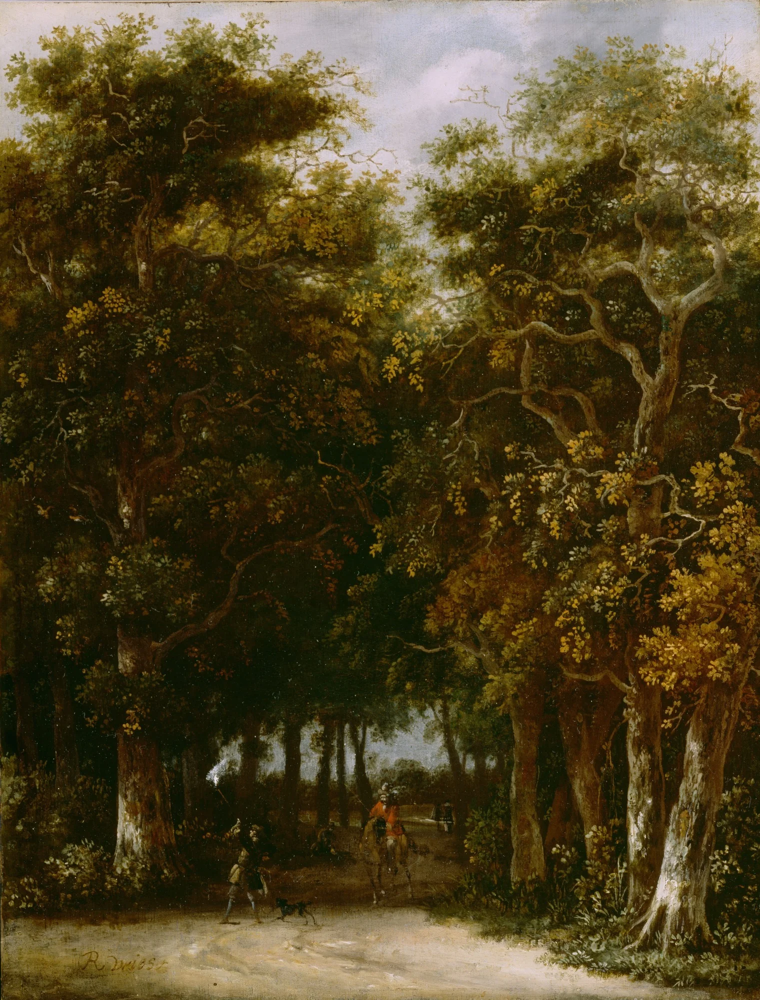Landscape with Hunter, detail