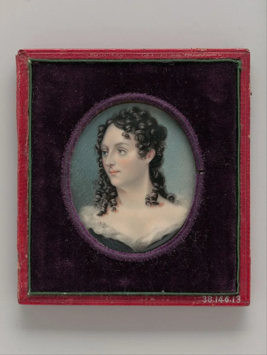 Mrs. George Catlin (Clara Bartlet Gregory), detail