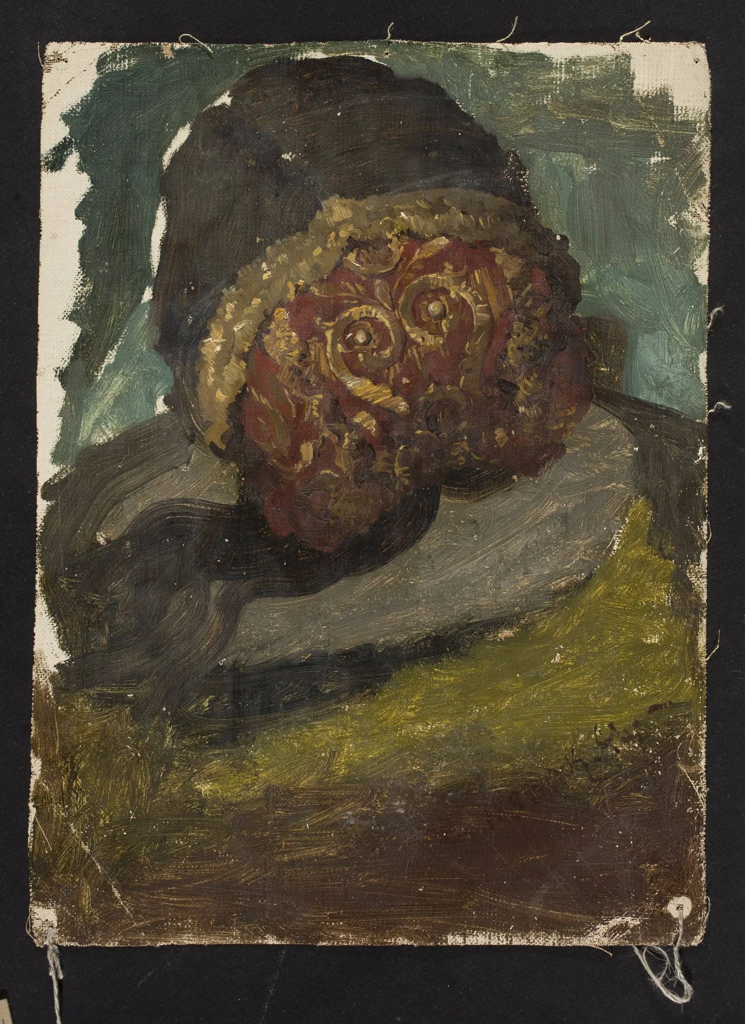 Woman's head in a cap, back view, study for the painting “Defence of Olsztyn by Karliński”, detail