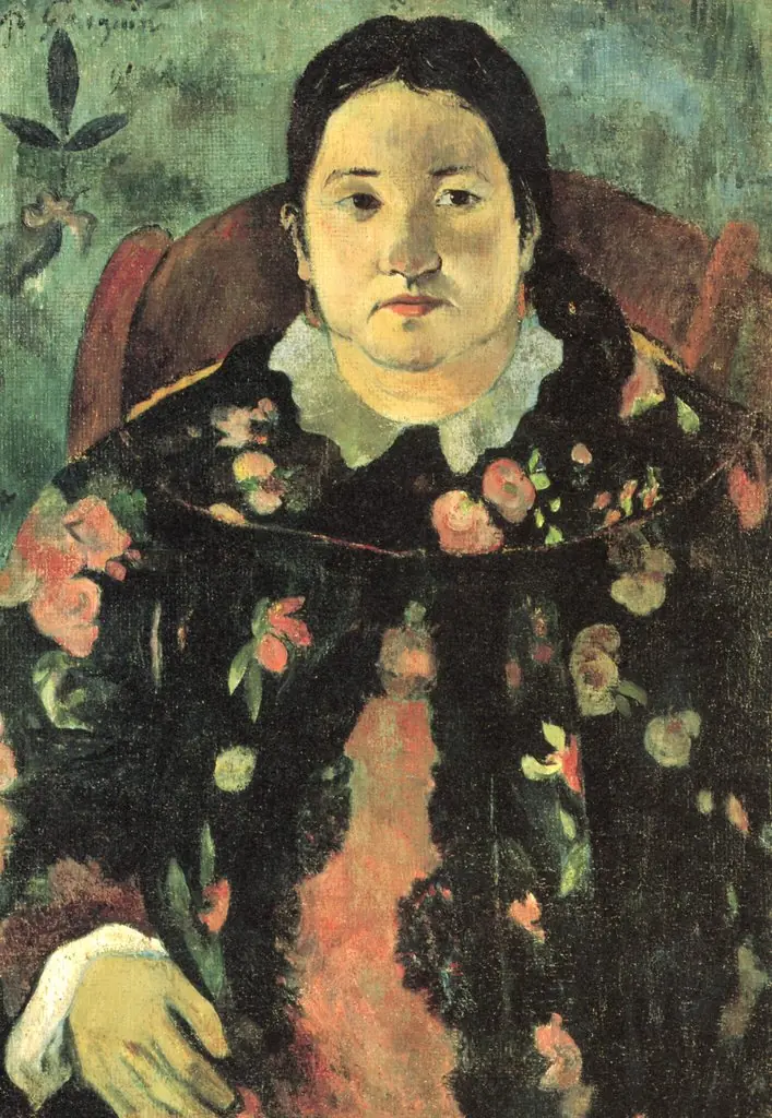 Portrait of Suzanne Bambridge, by Paul Gauguin, oil, 1896
