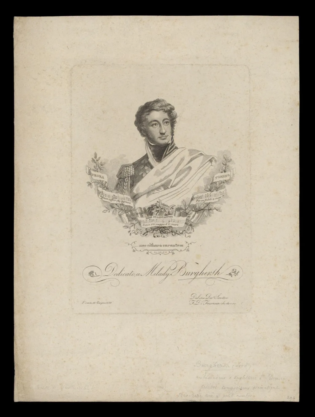 H Beard Print Collection, by F. de Fournier, 1829