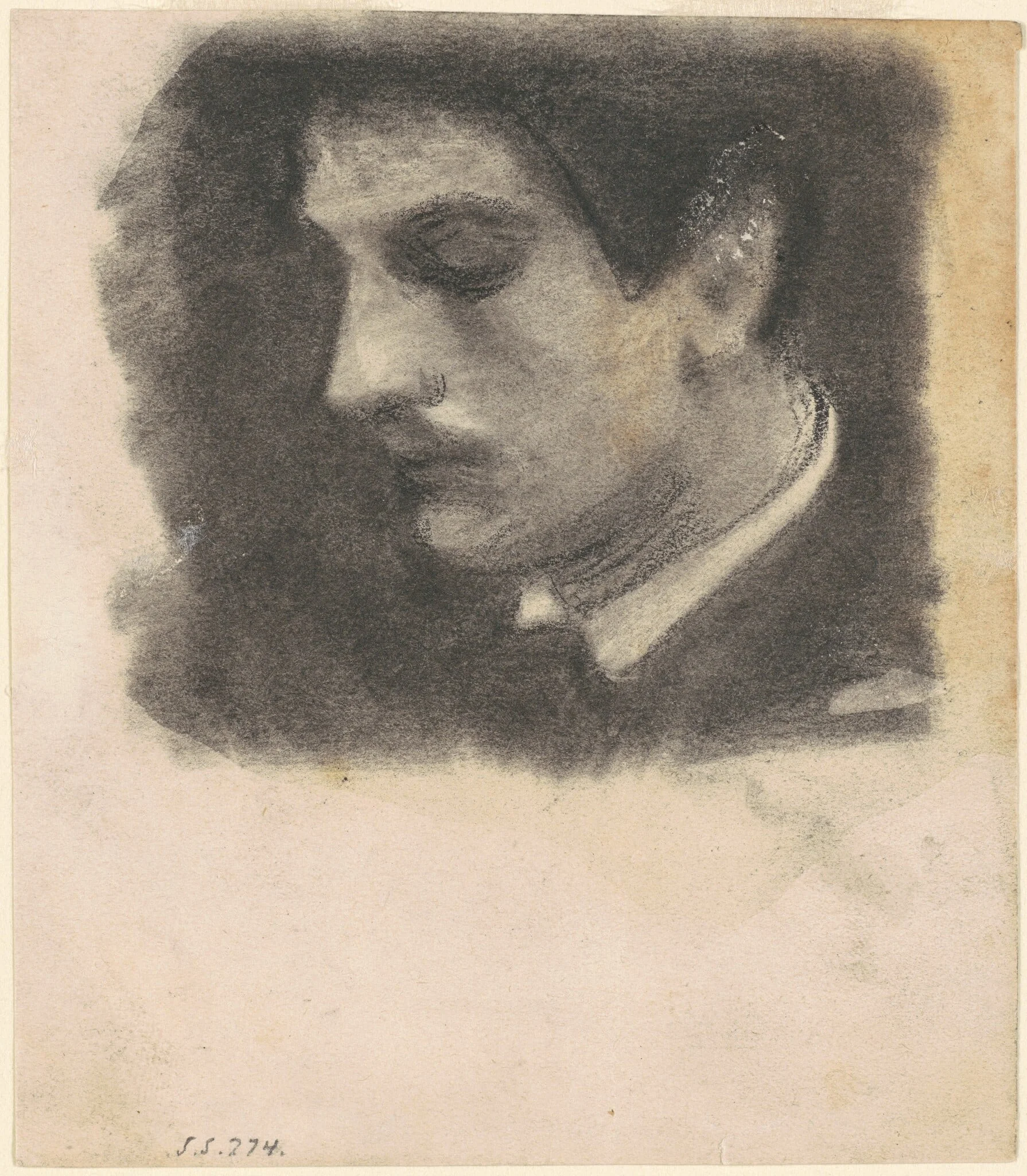 Head of a Man, detail