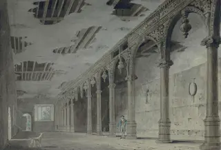 Titchfield House: The Stables, by Edward Hawke Locker, watercolor, 1803