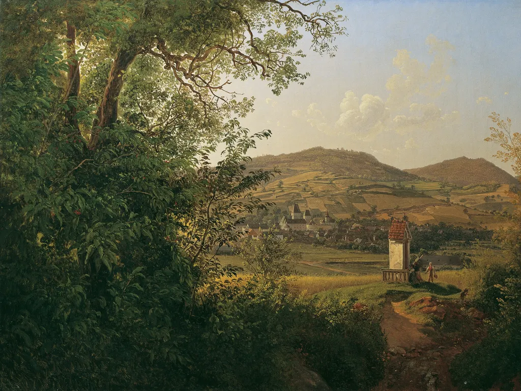 View from Pöggstall, by Josef Rebell, oil, 1827