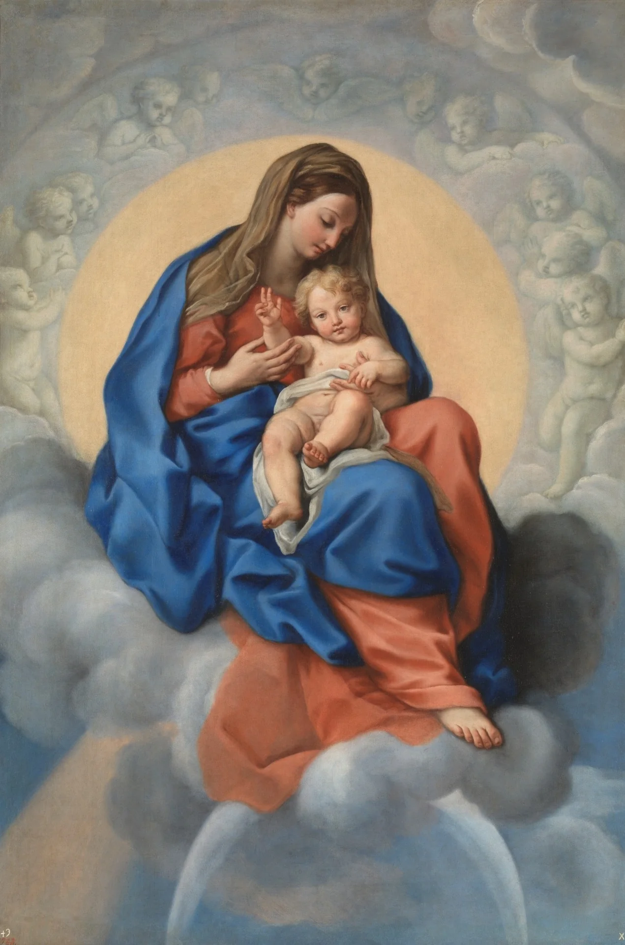 The Virgin and Child in Glory, detail