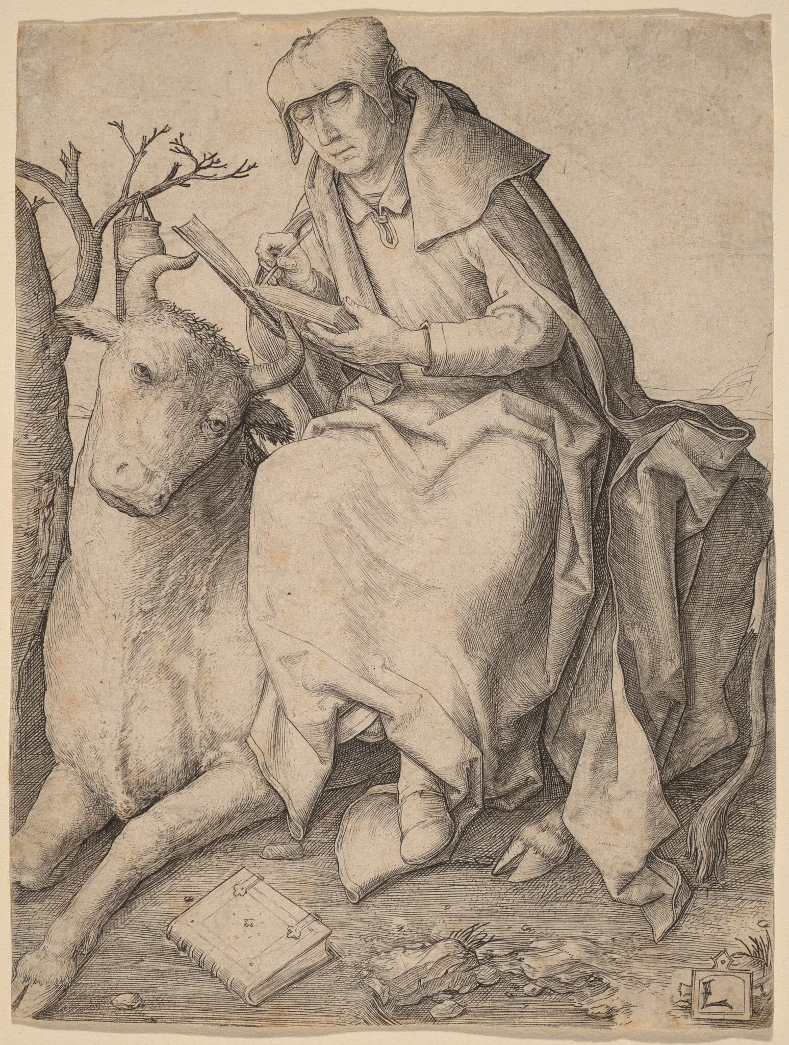 Saint Luke, detail