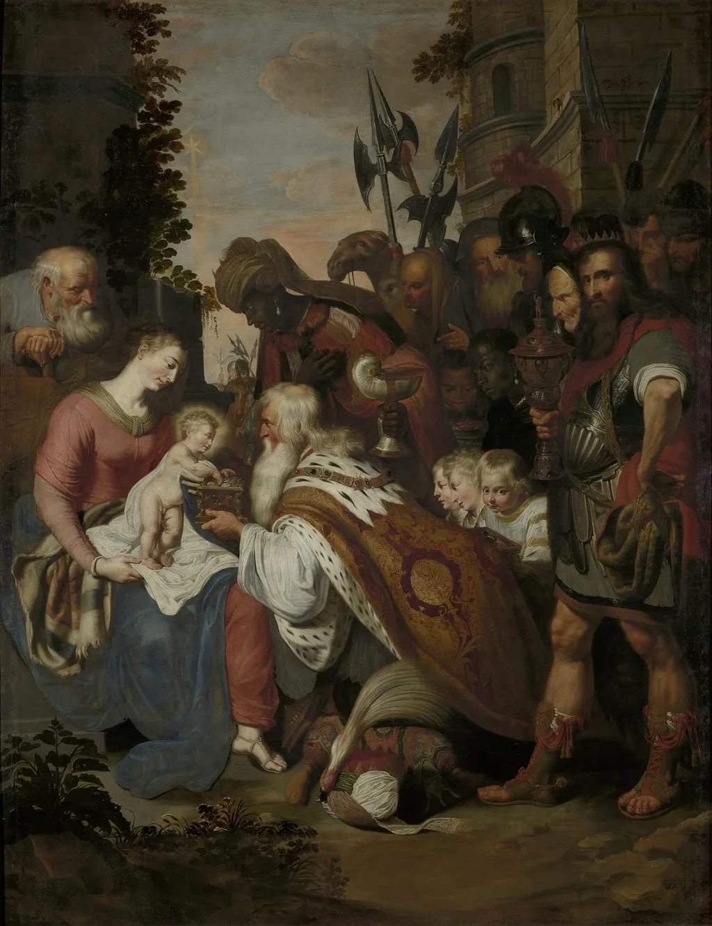 The Adoration of the Magi, by Artus Wolffort, oil, 1615