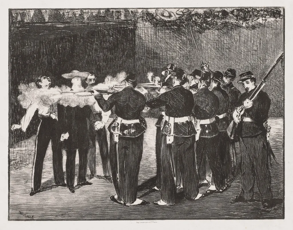 The Execution of Emperor Maximilian, by Édouard Manet, 1867