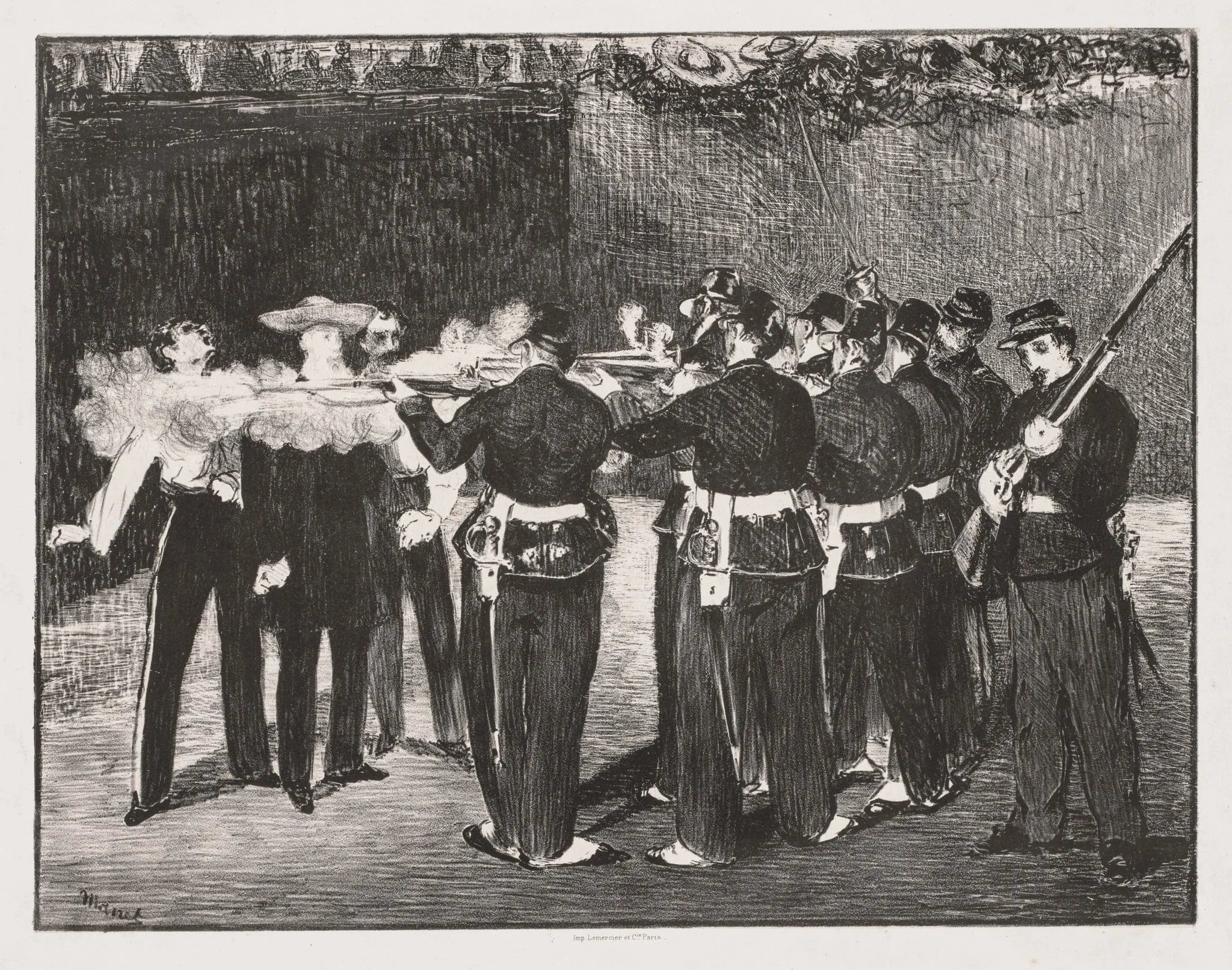 The Execution of Emperor Maximilian, detail