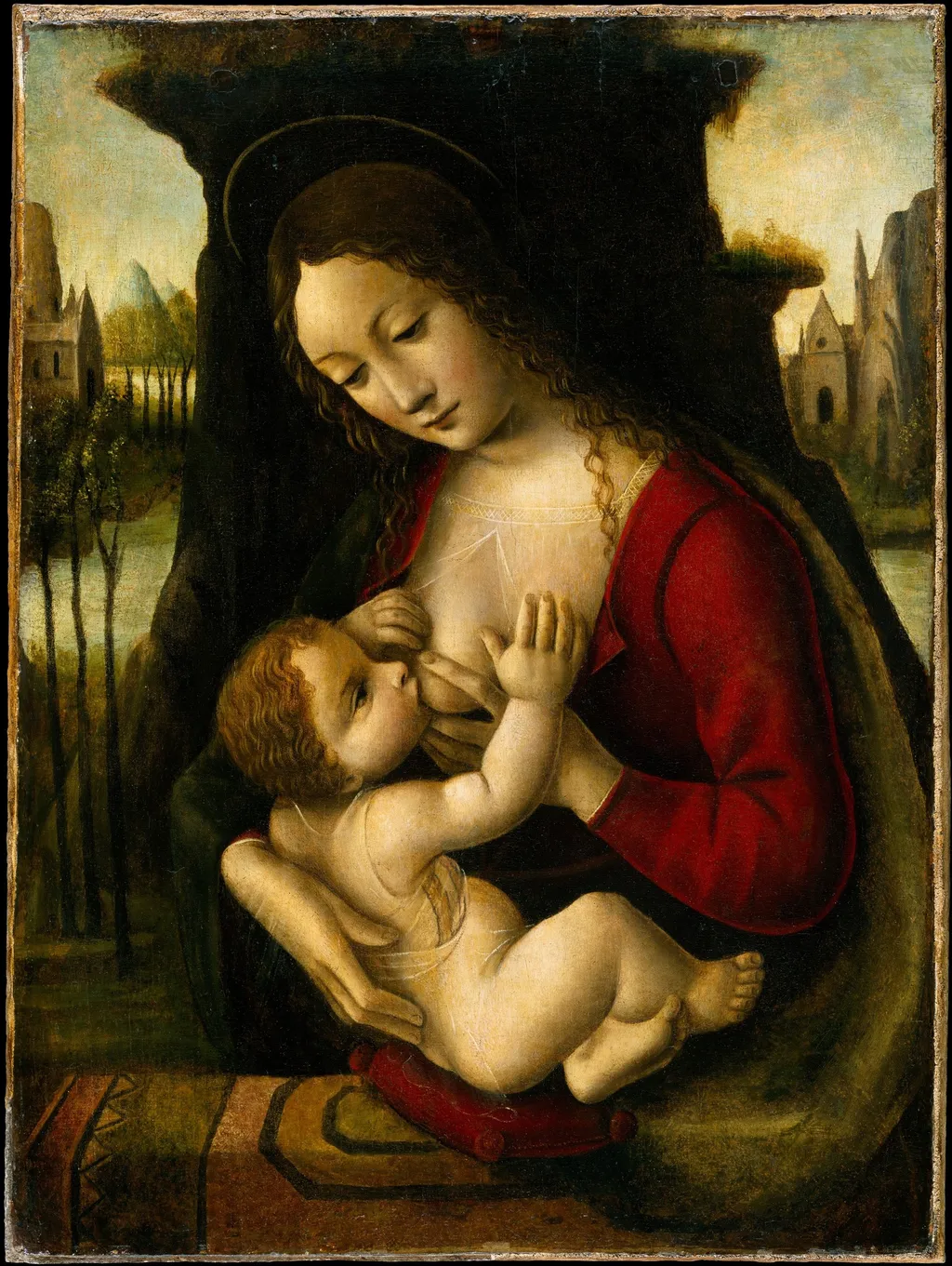 Madonna and Child, by Bernardino de' Conti, oil, 1519